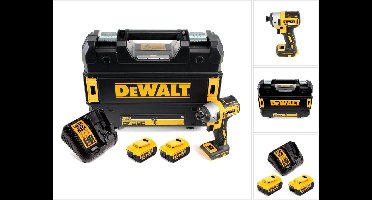 DeWalt DCF 887 M2T accu-slagmoersleutel 18 V 205 Nm 1/4" borstelloos + 2x accu 4,0 Ah + oplader + TSTAK