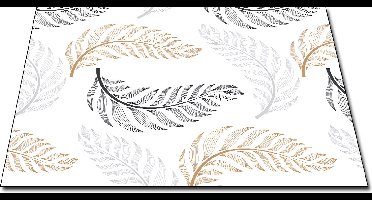 Papillon Badmat - De Dikke Badmat - Antislip - 72x52 - Palmbladeren