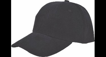 Benza - Luxe Turned Brushed Baseball Cap Baseballcap - Zwart