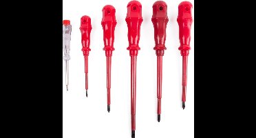 6 Delige geïsoleerde CV Schroevendraaier set DIN hoogwaardige Magnetische elektro schroevendraaiers