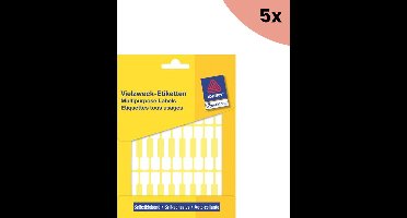 5x Avery Halteretiket Zweckform 54x11mm wit pakje a 924 etiketjes