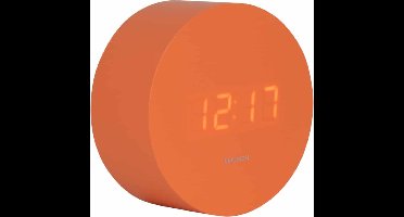 Karlsson Wekker Spry Round - Oranje - Ø9cm - Scandinavisch - Wekker voor slaapkamer - Wekkers