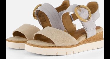 Tamaris Sandalen beige Leer - Dames - Maat 37