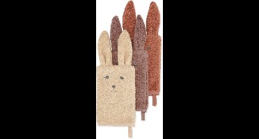Konges Sløjd Washandjes set van 3 stuks - Bunny