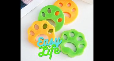 2 STUKS - Premium Haarverwijderaar "Easy Life" voor huisdieren - Pluizenverwijderaar - Hondenhaar & kattenhaar verwijderen - Wasmachine - dierenhaar – Ontpluizer - Huisdierhaar Verwijderaar