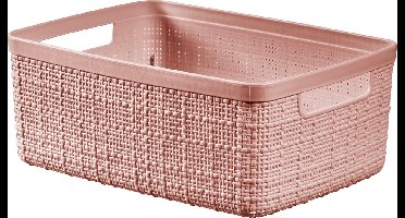 Curver Jute Opbergmand - Maat S - 5 liter - Roze