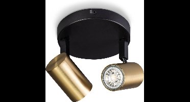 ETH The Common - Spot - GU10 - 2 Lichtbronnen - Zwart/Messing