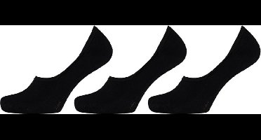 Apollo - 6-Pack - Bamboe Footies - No Show - Vochtabsorberend - Heren / Dames - zwart - 39-42 - 121477000