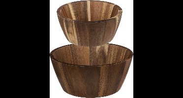 Luminarc Slakom/serveerschaal en kunststof slacouvert - Glas - D28 cm