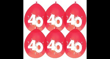 Haza Jubileum/leeftijd ballonnen 40 jaar - 30x stuks - Feestartikelen