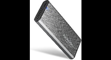 AXAGON EEM2-SG2 RAW BOX M.2 SSD-behuizing USB-C 3.2 Gen 2 10 GBit/s M.2 PCIe NVMe 2242, 2260, 2280 EEM2-SG2