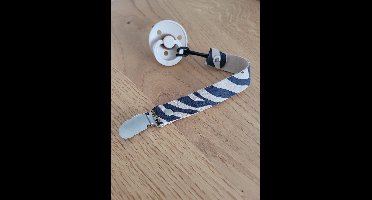 Speenkoord Zebraprint, speenkoord jongen, speenkoord meisje, Baby speenkoord, leren speenkoord, bibs speen, kraamcadeau, kraamkado