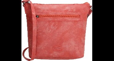 Beagles Oliva Crossbody Schoudertas - Dames Tas - Koraalrood