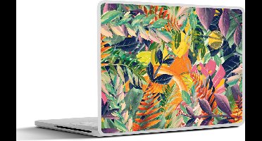Laptop sticker - 13.3 inch - Bloemen - Jungle - Tropisch - 31x22,5cm - Laptopstickers - Laptop skin - Cover