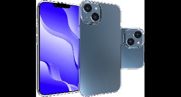 TPU en Acryl Hoesje voor iPhone 14 Transparant