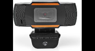Nedis Webcam - Full HD@30fps - Vaste Scherpstelling - Ingebouwde Microfoon - Zwart