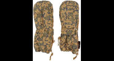 Konges Sløjd - Nohr Winter Wanten - Handschoenen en wanten - Winter Leaves Mustard 0-3M