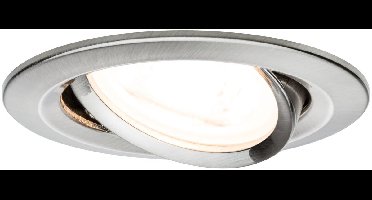 Inbouwlamp Nova zwenkbaar rond 84mm 50° GU10 max. 35W 230V dimbaar Staal geborsteld