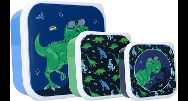 Vadobag Prêt Dino Snackbox en Fruitdoos - 3in1
