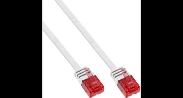 InLine® Platte patchkabel, UTP, Cat. 6, wit, 0.5m