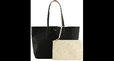 LACOSTE Schoudertas Shopper Anna Shopping Bag Noir Farine Zwart Beige