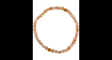 Kralen armbandje 4mm Citrien (verhit)