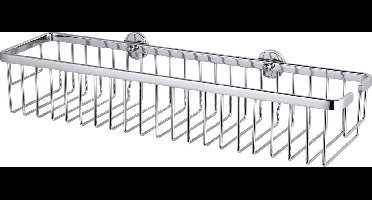 Tesa® Aluxx brede douche- badrek, hoogglans verchroomd aluminium, zelfklevend