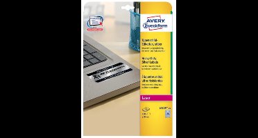 Avery L6129-20 etiket Cirkel Permanent Zilver 960 stuk(s)