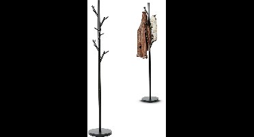 ApexArte® Kapstok Staand - Garderoberek - Kledingrek Haken- Industrieel