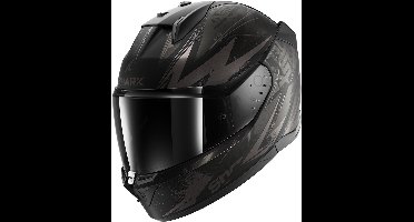 Shark D-Skwal 3 Blast-R Mat Zwart Antraciet Antraciet KAA Integraalhelm - Maat S - Helm