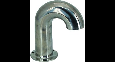 RVS Zwanenhals met flens voor kabels tot en met 19 mm