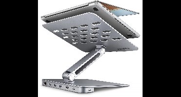 AXAGON HMC-STND stand for 10 -16 laptops & USB 5Gbps hub, 3x USB-A, HDMI 4K/60Hz, RJ-45