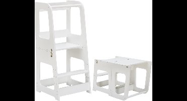 ApexArte® Leertoren Opvouwbaar - Keukenhulp Kinderen - Kinderspeelgoed 3 Jaar - Montessori