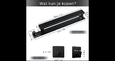 ApexArte® Handdoekrek Badkamer - Handdoekhouder - Zwart