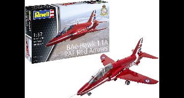 Revell Modelbouwpakket Militaire voertuigen - 04284 BAe Hawk T.1A - Royal Air Force Red Arrows - Straaljager Plastic - 1:32 - Modelbouw