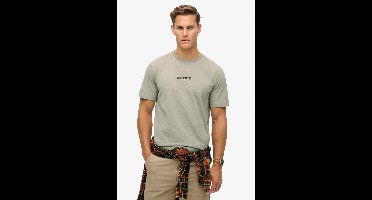 Superdry - Micro Logo Graphic T-shirt met losse pasvorm - Heren - T-shirts
