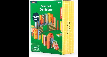 Kikkerland Dominoes Spel - Topple Twist Dominoes - Speelgoed - Domino's