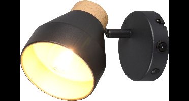 REALITY VALENTIN - Spot - Zwart mat - excl. 1x E14 4 W - Plafondbevestiging - Geschikt voor vaste montage of stekker - Casalum