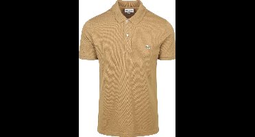 Lacoste Poloshirt Piqué Bruin - Maat M - Heren