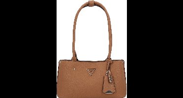 GUESS Schoudertas Meridian Girlfriend Satchel Cognac Lichtbruin