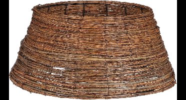 Mica Decorations Kerstboommand - H21 x Ø50 cm - Wilgentakken - Bruin