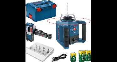 Bosch Professional GRL 300 HV - Rotatielaser - Inclusief Laserontvanger - Oplaadbare batterijen - Batterij oplader - L-Boxx