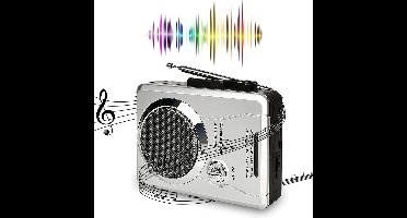 DailySupplies® Cassette Speler - Walkman - Grijs met Zwart