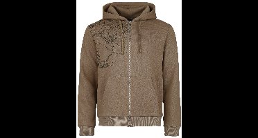 The Lord Of The Rings Rohan Gondor Map Vest met capuchon lichtbruin L