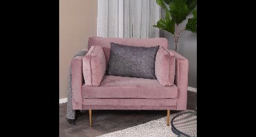 Fjôrd Fauteuil Boom Velvet Dusty pink