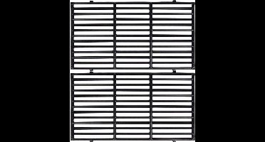 Gietijzeren Grillrooster 49,5 cm - 2 Stuks - Grill - Grillplaat - Vaatwasmachinebestendig