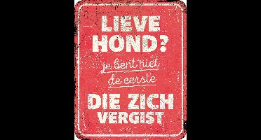 D&d Home - Waakbord - Hond - Waarschuwingsbord General 1 Nl 25x20x0,3cm Rood - 1st