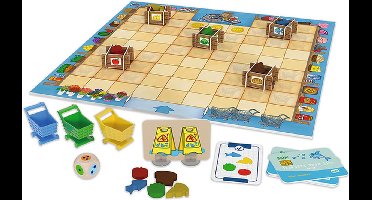 Mini Market spel met houten boodschappen