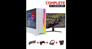 ScreenON - Gaming Set - Y41588 - V1 (GamePC.Y41588 + 24 Inch Monitor + Toetsenbord + Muis)