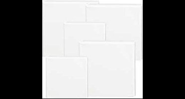 ArtistLine canvas - 15x15 cm - 20x20 cm - 360 gr - 1,6 cm diepte - 40 stuks - Hoge kwaliteit canvas - Geschikt voor schilderen